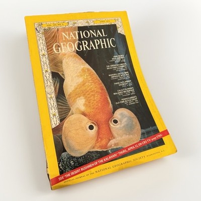 Vintage April 1973 National Geographic Journal Magazine Paperback Book