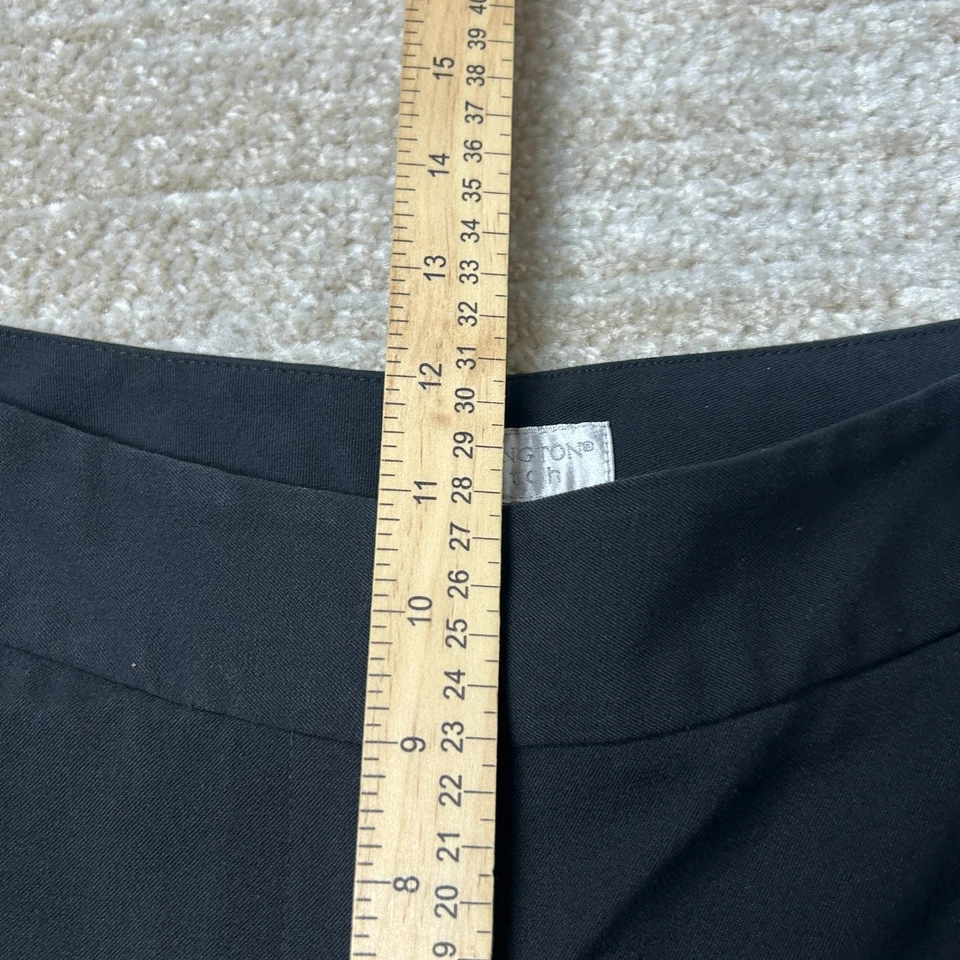 Pantalones elásticos Worthington para mujer 6 cortos negros de vestir pantalones de trabajo Foto 3 de 4