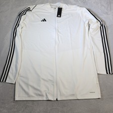 Adidas Tiro 23 Jacket Mens 2XLT3 White League Training Track Top Soccer HS3501
