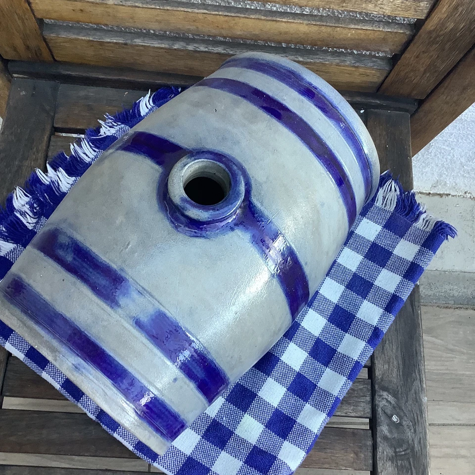 Altes Westerwälder Steingut Essigfass  schön Groß   19. Jahrhundert  - Bild 4 von 4