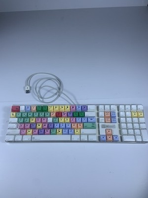 Apple LogicKeyboard A1048 USB Wired Keyboard Custom Keycaps QWERTY