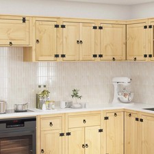 Image of WALPLUS Cabinet with Shelf Honey 60x32x60 cm Solid Pine Wood
