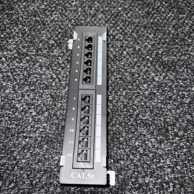 12-Port CAT5e RJ45  Wall-Mount Patch Panel
