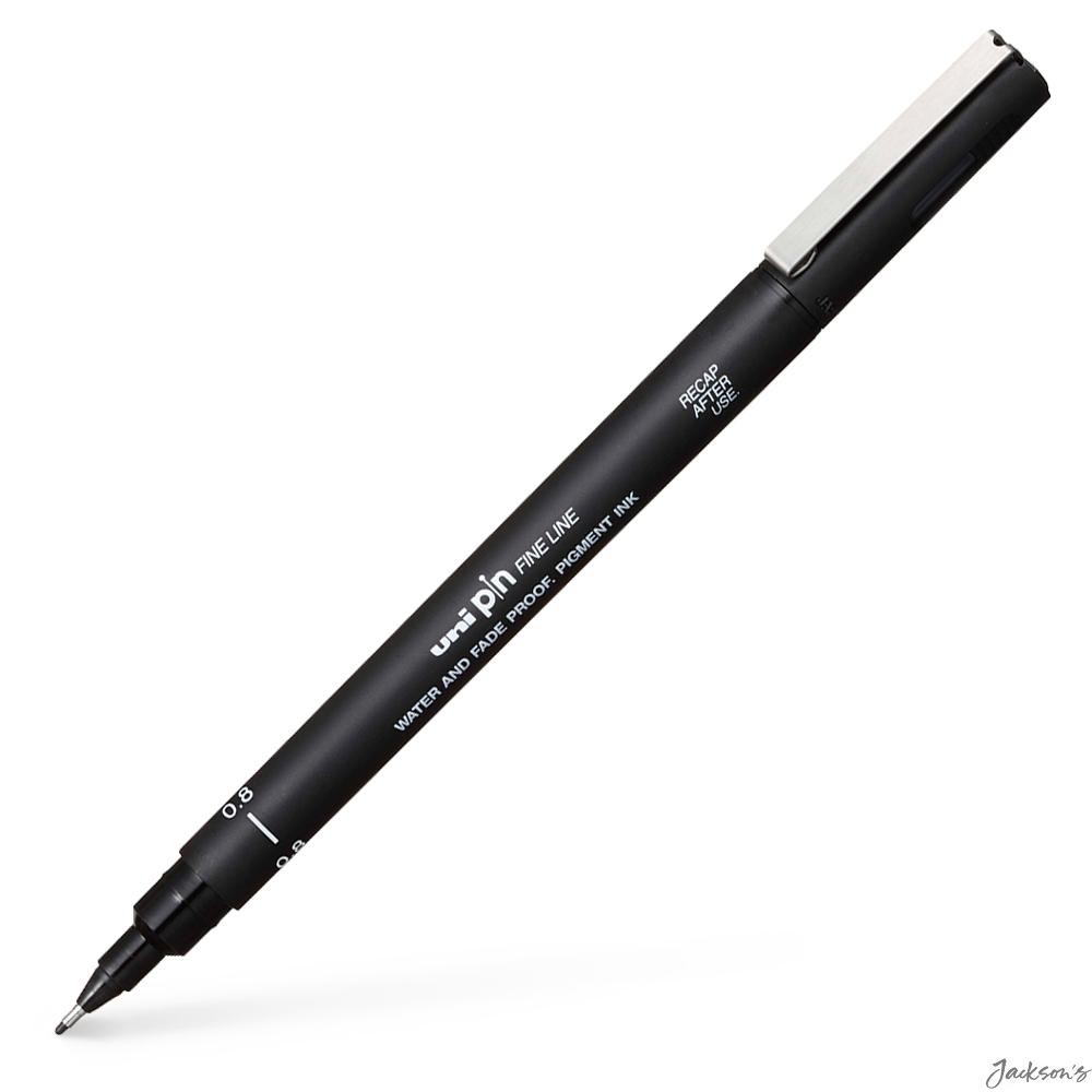 Uni Pin Fineliner Pen Plastic 0.8mm Waterproof Lightfast Drawing Black