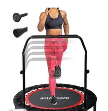 Kanchimi 40" Foldable Mini Fitness Trampoline Workout Rebounder Indoor Max 330lb
