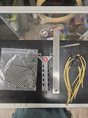 3D Printed Semi Automatic Slingshot Catapult - Steel Ammo, Extra Bands & Release