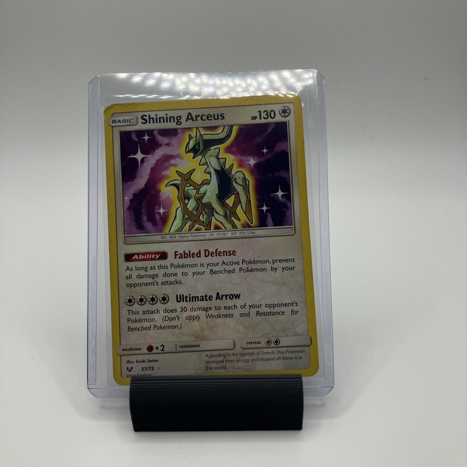 2017 Pokémon Shining Legends Shining Arceus #57/73 EX-NM