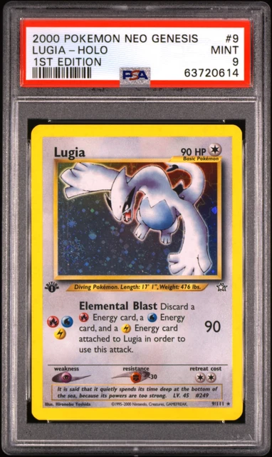 2000 POKEMON NEO GENESIS 1ST EDITION #9 LUGIA-HOLO PSA 9