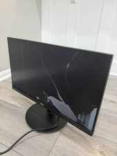 Philips 221V8LB/27 22” LED Monitor Cracked Screen HDMI VGA For Parts Not Working