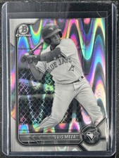 Meza, Luis - 2022 Bowman Draft Chrome - Black & White RayWave