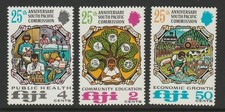 Fiji 1972 South Pacific Commission set SG 454-456 MNH mint *combined postage*
