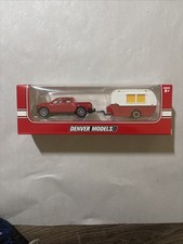 Denver Models Ford F-150 Red Truck W Camper Travel Trailer New In Package Fun Denver Models Ford F-150 Red Truck W Camper Travel Trailer New In Package Fun