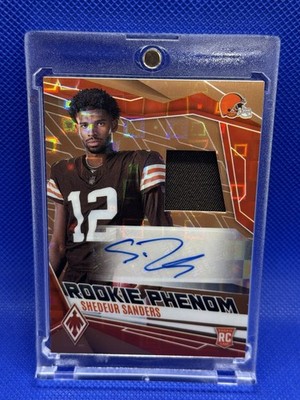2025 Phoenix Phenom Jersey Auto Color Match Pandora /199 Shedeur Sanders RC