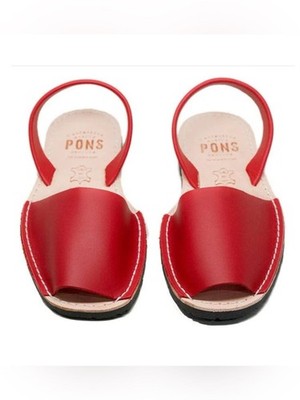 Pons Classic Avacras slingback sandals red NEW 10