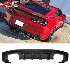 Fit 16-24 Chevy Camaro Ikon Style Rear Bumper Lip Diffuser Pp Matte Black1pc