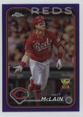 2024 Topps Chrome Purple Refractor /250 Matt McLain #48 11oh