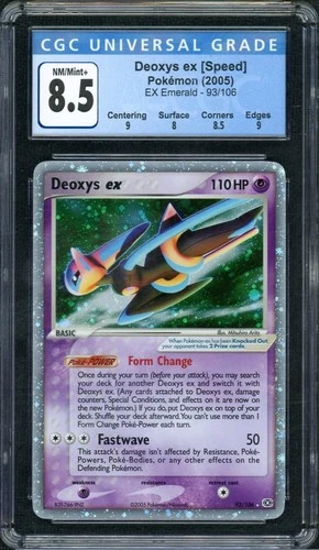 2005 Pokemon EX Emerald Deoxys ex #93 CGC 8.5