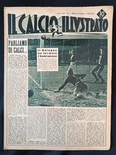 magazine IL SOCCER ILLUSTRATO year 1943 number 7 Bologna - Ambrosiana