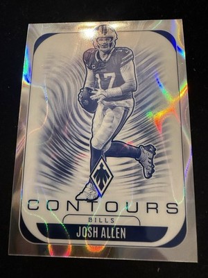 2025 Panini Phoenix - Contours Josh Allen #4 Silver Lava /199