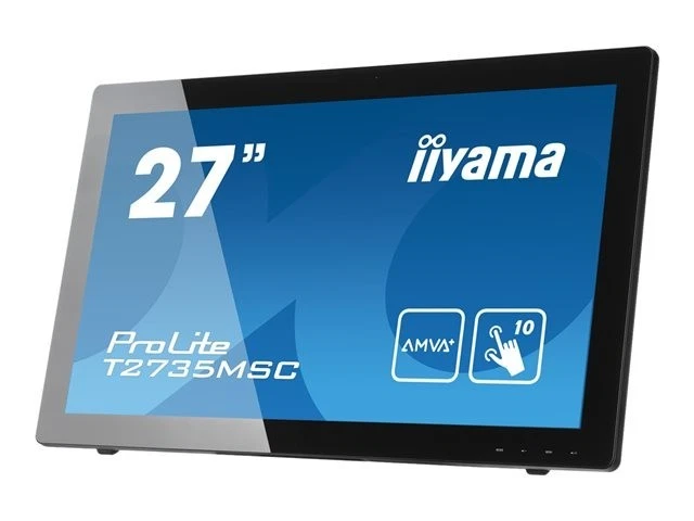 Iiyama Prolite T2735MSC-B2 FHD Touch Screen Monitor 27" with Mic/WebCam/USB 3.0 - Image 2 of 4