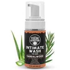 Mens Intimate Wash - Foaming Body Wash Men with Aloe Vera, Tea Tree Oil, Witc...