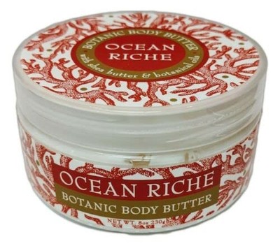 Greenwich Bay Botanic Body Butter 8oz   Shea & Cocoa Butter, Ocean Riche