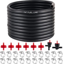 1/4 Inch ID 15 Feet Fuel Line Hose for Snow Blowers Lawn Mowers Tillers