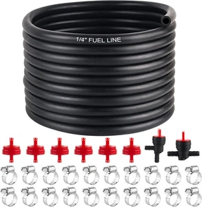 1/4 Inch ID 15 Feet Fuel Line Hose for Snow Blowers Lawn Mowers Tillers  - Picture 1 of 2