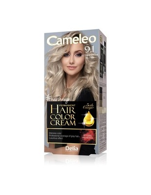 Delia Cosmetics Cameleo HCC Permanentfarbe Omega+ Nr. 9.1 Ultimatives Aschblond