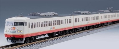 TOMIX 117 Series Sunliner Suburban Train Set 4 Cars Used Rail Model