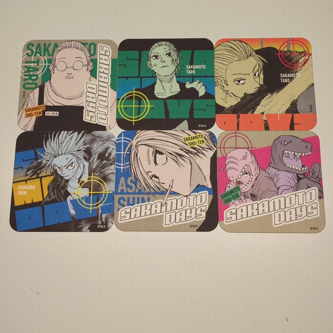 SAKAMOTO DAYS Goods lot coaster Taro Sakamoto Shin Asakura