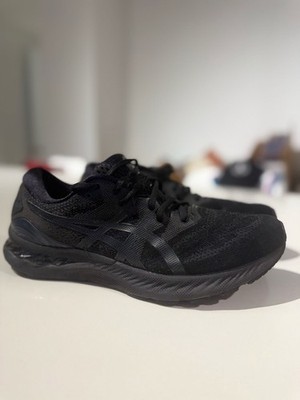 ASICS Gel-Nimbus 23 Triple Black Running Shoes Men's Size 11
