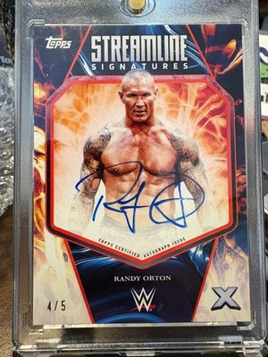 Randy Orton 2025 WWE Topps Exalted /5 #STS-RKO Streamline Signatures
