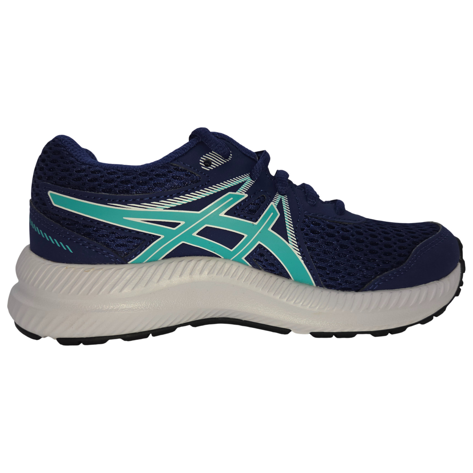ASICS Contend 7 Kids Running Shoes - Size 2 - Dive Blue/Sea Glass thumbnail 5
