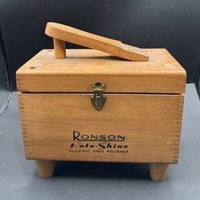 Ronson Electric Roto Shine Shoe Polisher Set Kit / Accessories Tested Works