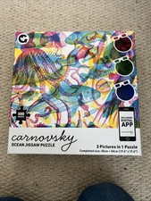 Carnovsky 500 Piece Jigsaw Puzzle 3D Glasses Included Ocean Complete