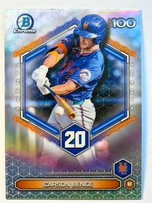 2026 Topps Bowman Baseball - Carson Benge RC - Top 100 Chrome #BTP-20