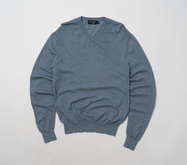 Men Hackett Sweater Blue Wool 36 / S / 44