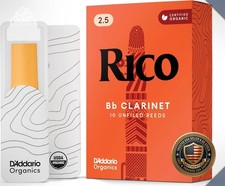 Bb Clarinet Reeds Strength 2.5 Pack of 10 Organic