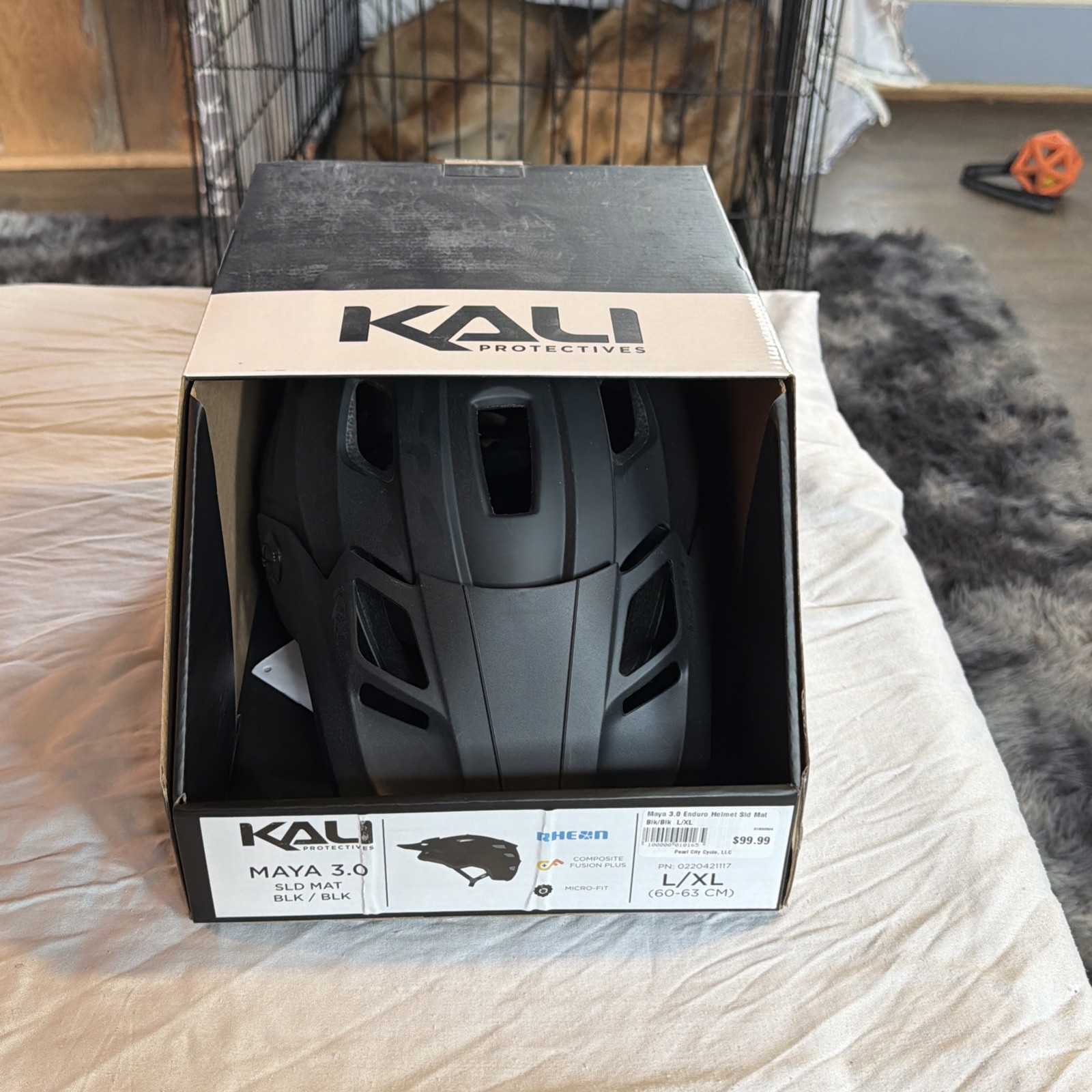 New Kali Protectives Maya 3.0 Enduro MTB Bike Helmet Matte Black/Black L/XL