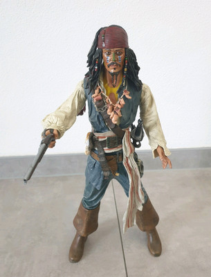 Neca Jack Sparrow Fluch der Karibik Pirates Caribbean Figur 45 cm Sound Sideshow