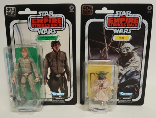 Luke Skywalker Bespin + Yoda 40th Ann. Black Series Empire Strikes Back Kenner