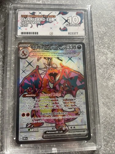 Charizard EX 215/197 Obsidian Flames Scarlet Violet English Pokemon ace 10