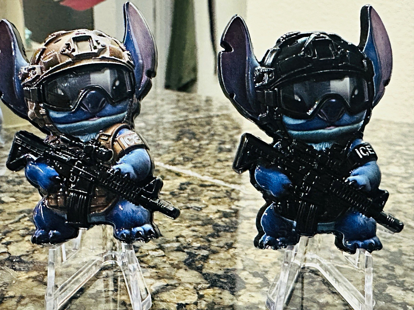 Disney Lilo & Stitch Stitch ICE Juego de monedas tácticas de 2 solo 150 juegos hechos.