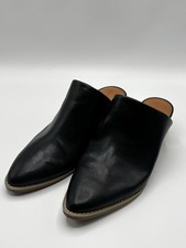 Universal Thread Women s Black Mule Clogs Pointed Toe Block Heel Size 9