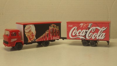 Magirus 100D7  2a/2a Tandem-Ko-Hz  Coca Cola -Umbau- 1:87 Wiking