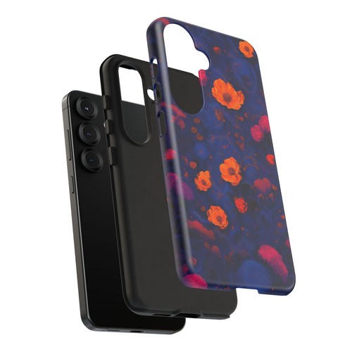 Blue Floral Phone Case, Tough Phone Case, Cute Phone Cover, Unique Gift For Her - 第 171/273 張圖片