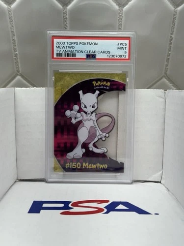 2000 Topps Pokémon CLEAR CARDS Mewtwo #PC5 PSA 9 MINT