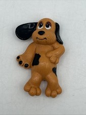 Tonka VTG 1984 Pound Puppies Lying Down Pose Brown Puppy Dog Spots PVC FIGURINE