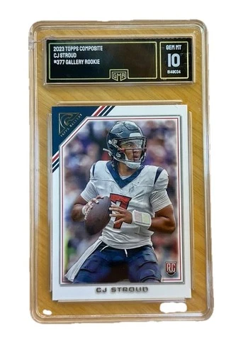 CJ Stroud 2023 Topps Composite RC Gallery PSA 10 #377 Texans Read